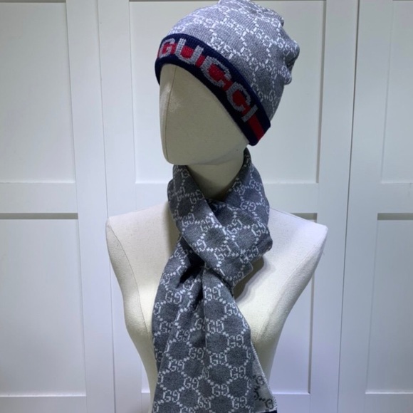 gucci hat scarf